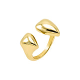 Gold Double Graduated Heart Ring