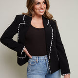 Annika Rickrack Edge Blazer