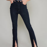 Sadie Front Vented Slim Boot Cut Jeans