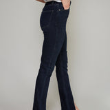 Sadie Front Vented Slim Boot Cut Jeans