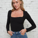 Stella Padded Shoulder Bodysuit