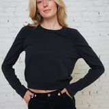 Talulla Shirred French Terry Sweatshirt