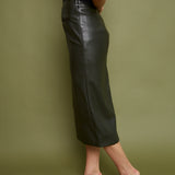 Verity Faux Leather Pencil Skirt