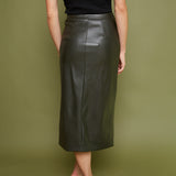 Verity Faux Leather Pencil Skirt